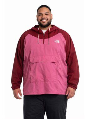 🏔️ The North Face Men’s Anorak Hoodie Pink Burgundy XXL 🏔️